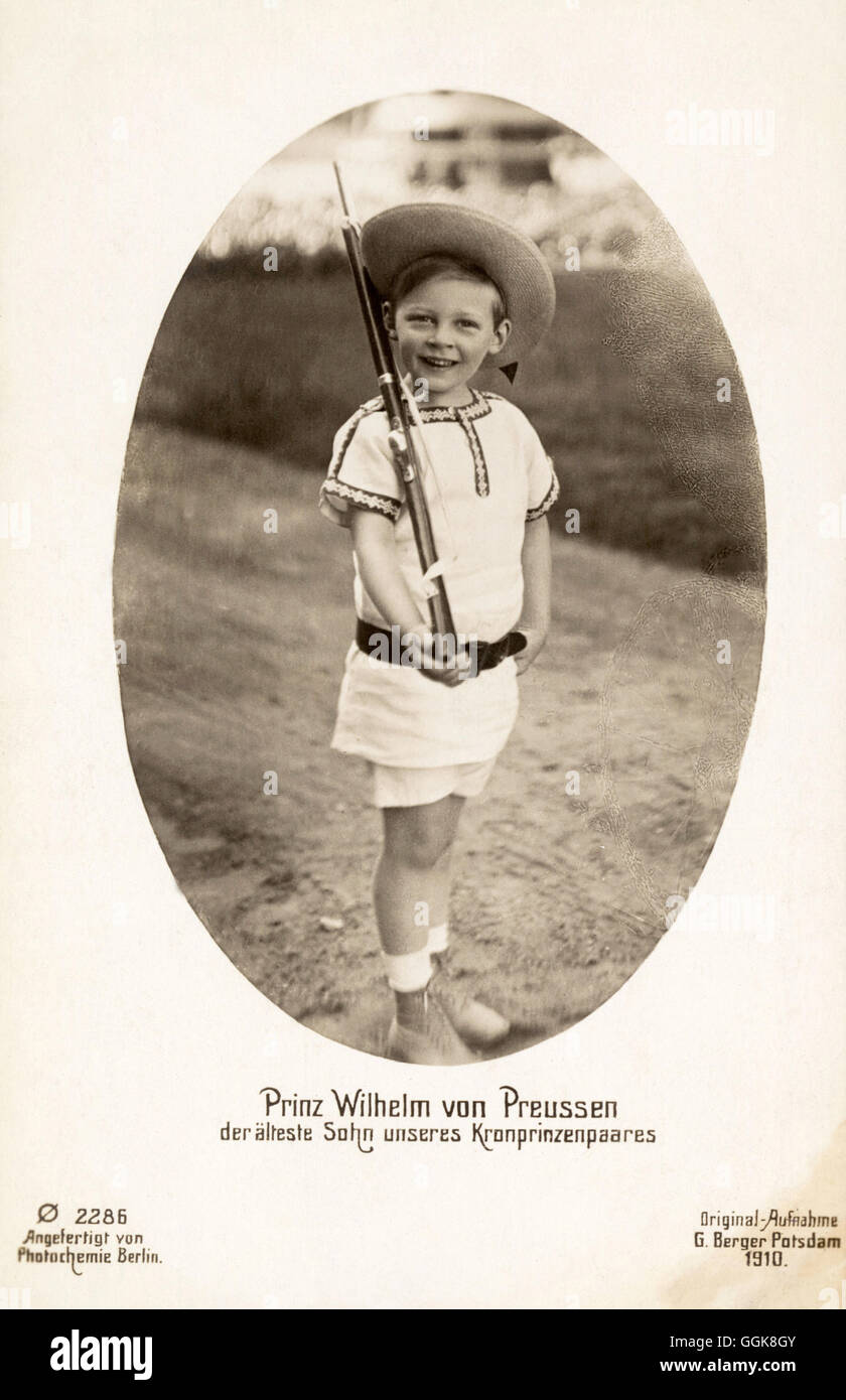 Prinz Wilhelm von Preußen - 1910 Preußen Foto Stock