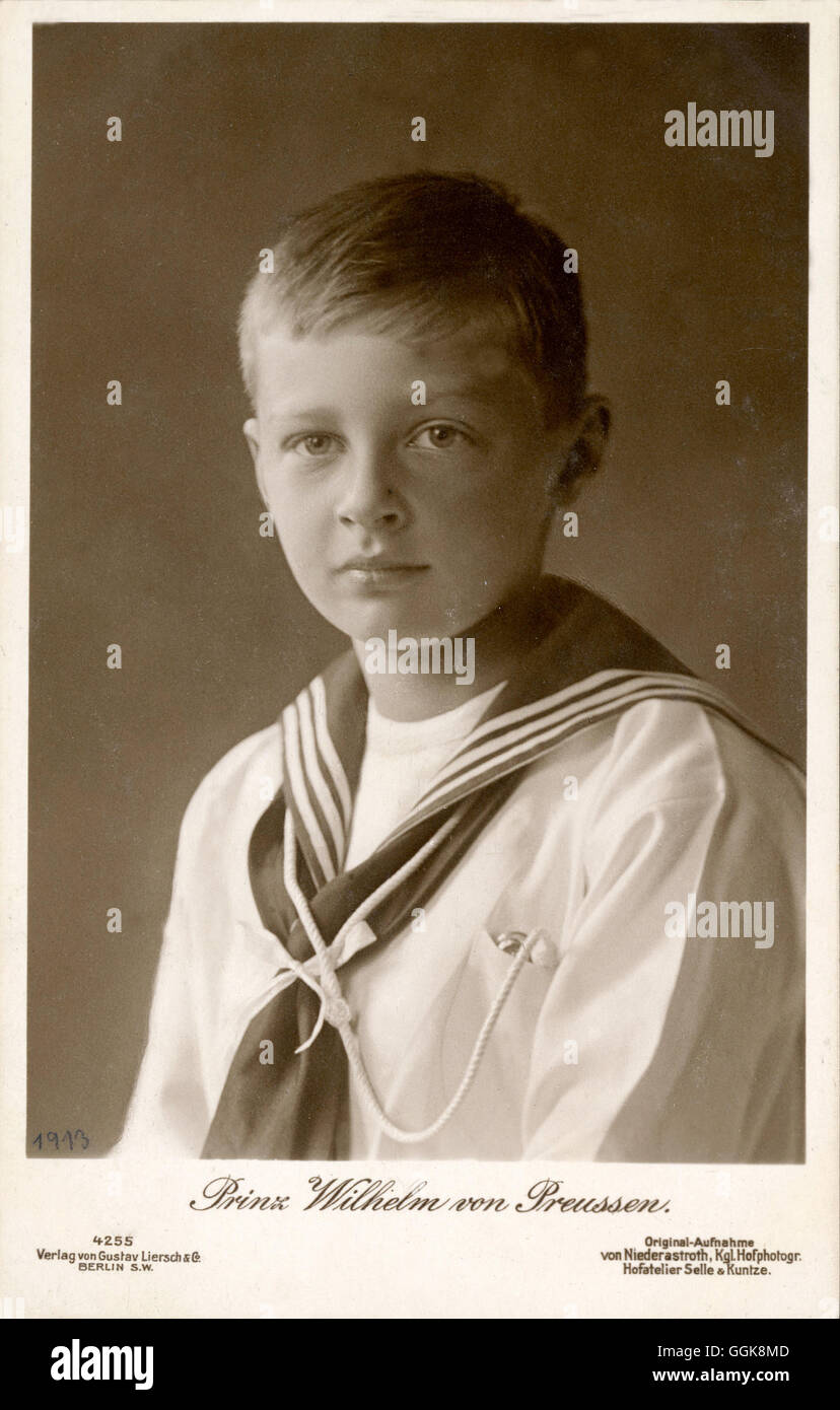 Prinz Wilhelm von Preußen - ca 1913 Preußen Foto Stock