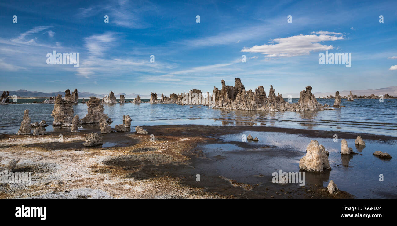 Pinnacoli di roccia, Mono County, Sierra Nevada, in California, Stati Uniti d'America Foto Stock