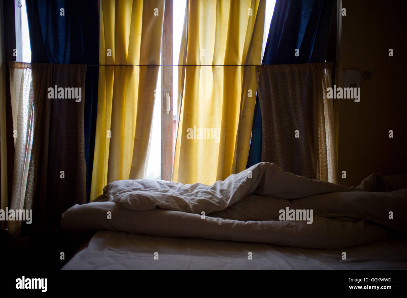 Camera in hotel in Dharamsala, India. © Jordi Boixareu Foto Stock