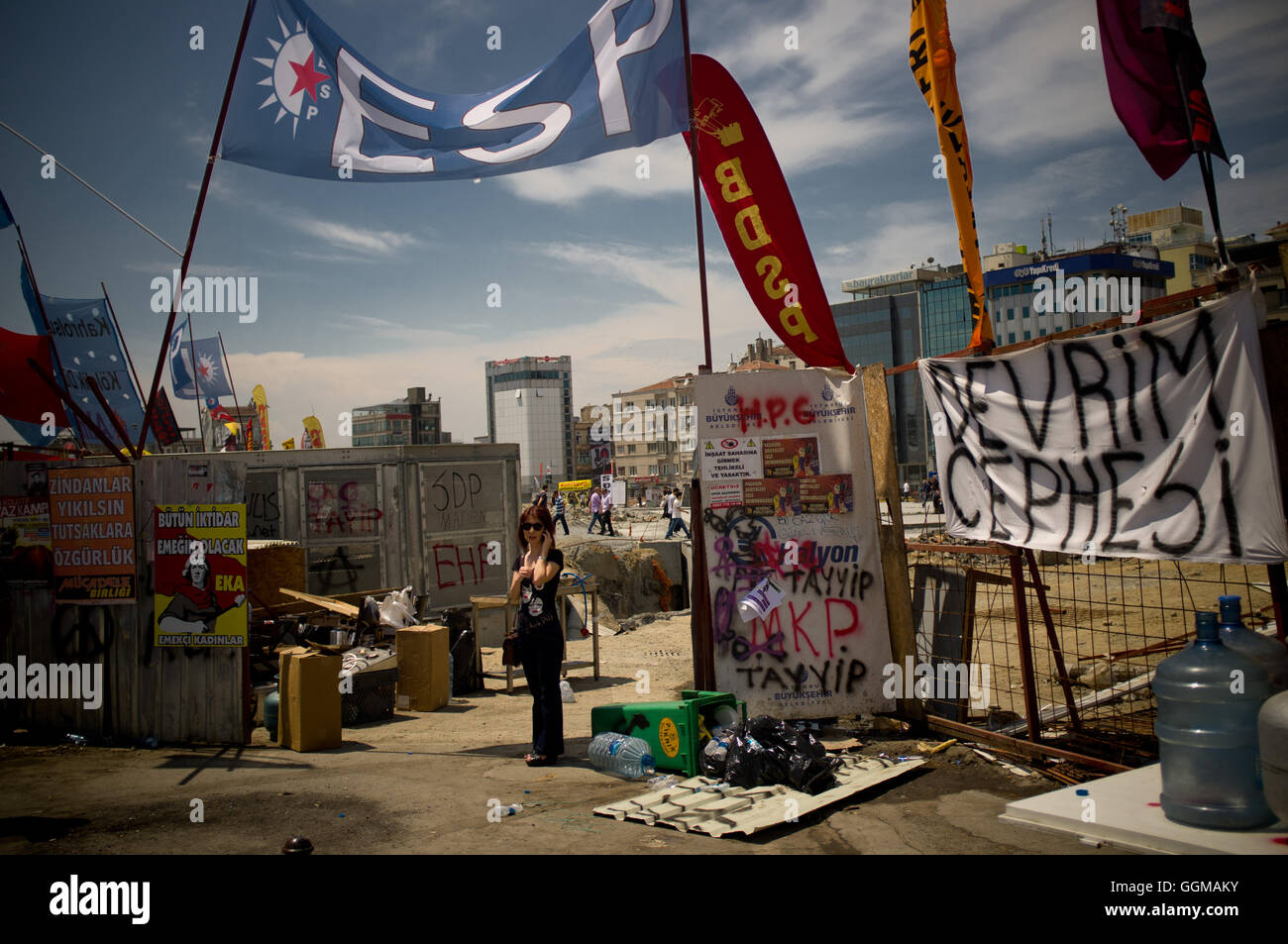 Vista generale della zona dove proteste per Gezi Park ha iniziato a Istanbul. © Jordi Boixareu Foto Stock