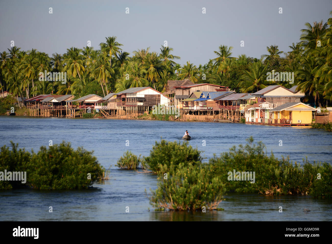 Si Phan Don, Isola di Don Khon, 1000 island, sud-Laos Laos, Asia Foto Stock