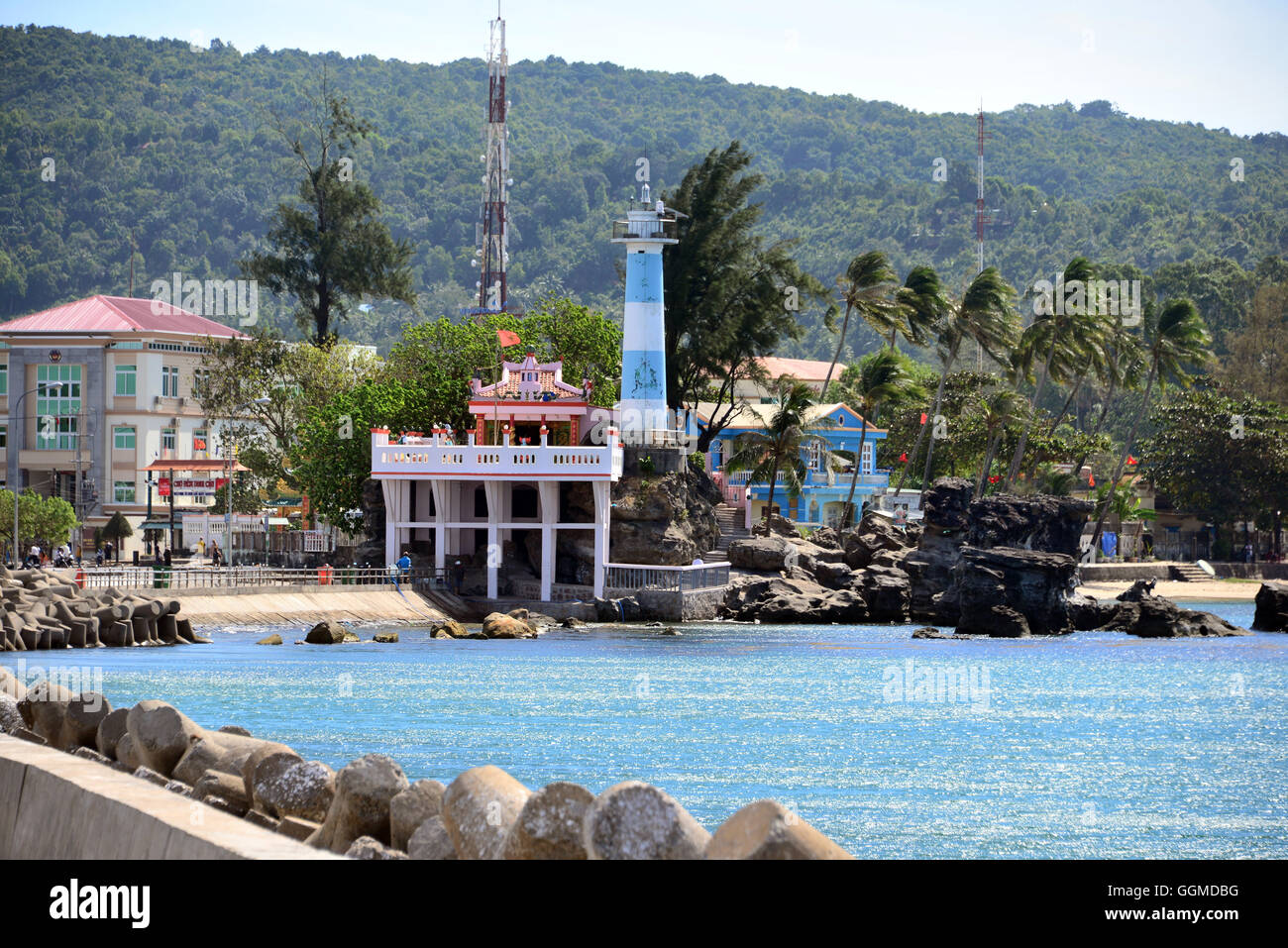 Spiaggia di Duong Dong sull'isola di Phu Quoc, Vietnam Asia Foto Stock