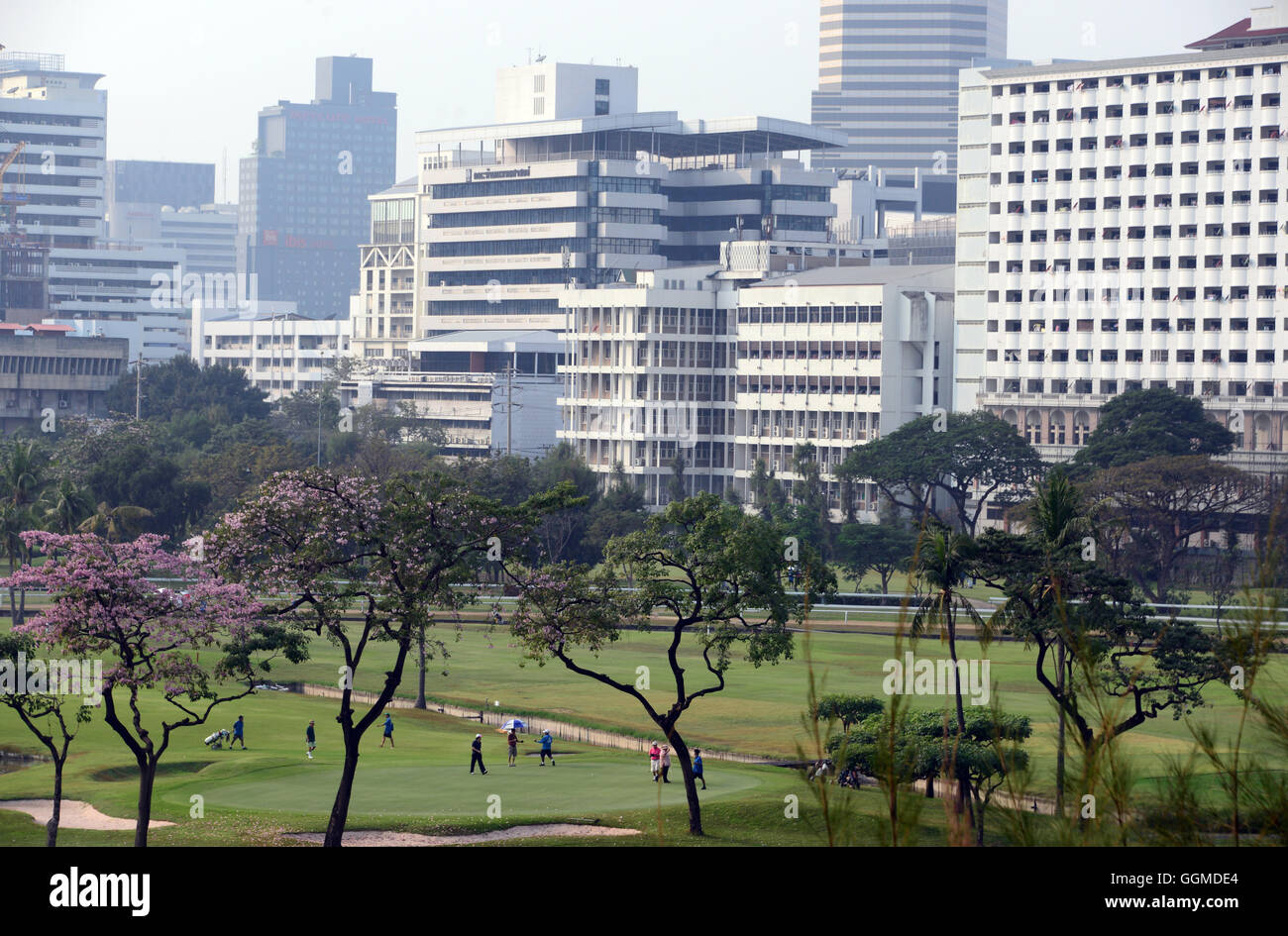 Campo da golf del Royal Bangkok Sports Club, Bangkok, Thailandia Foto Stock