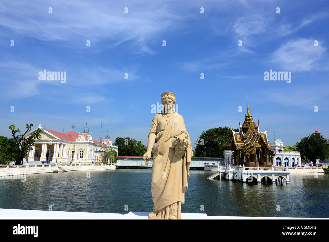 Palace Bang Pa-In nei pressi di Ayutthaya, Thailandia Foto Stock