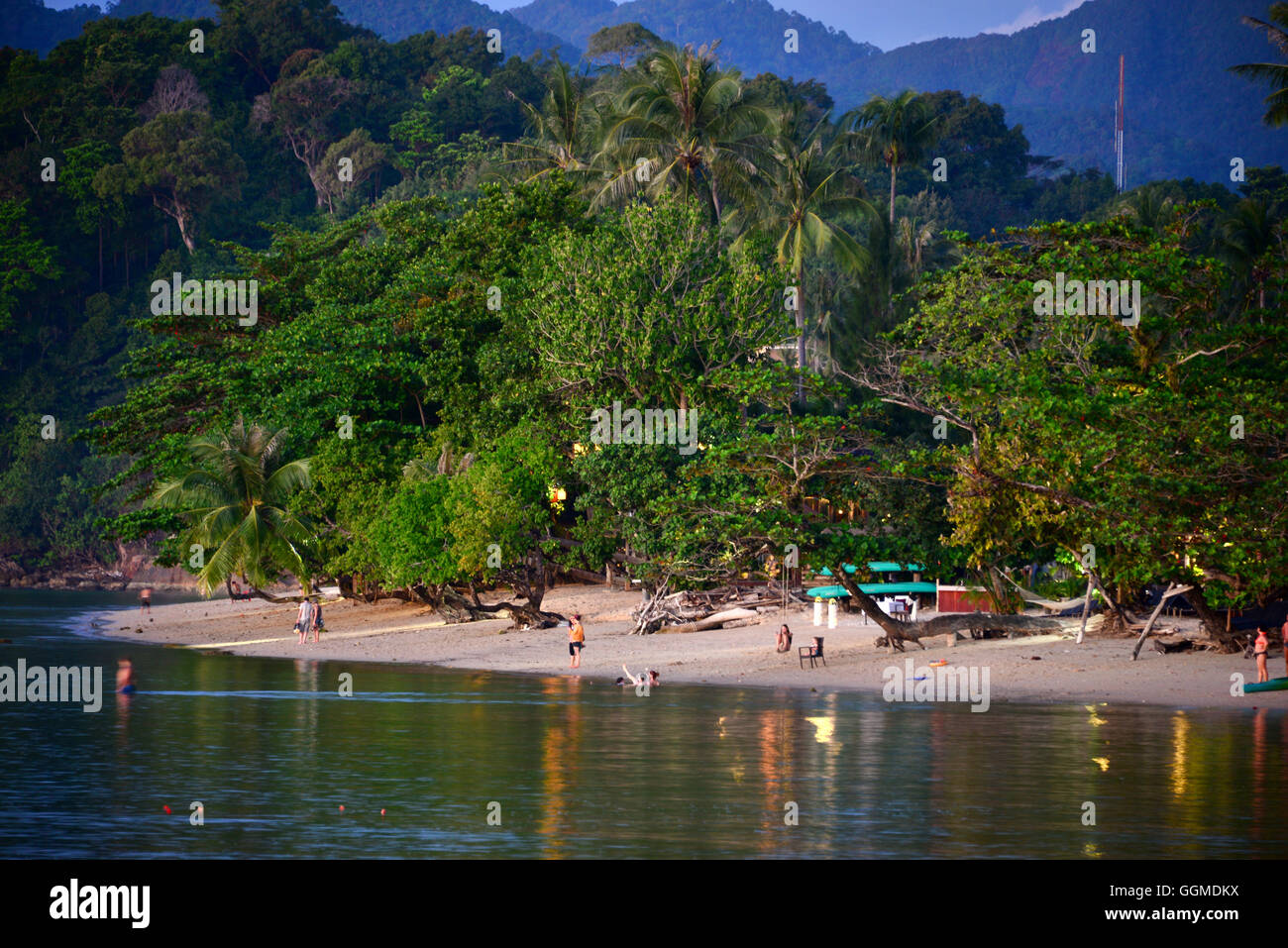 Kai Bae beach, Isola di Chang, Golf di thailandia, tailandia Foto Stock