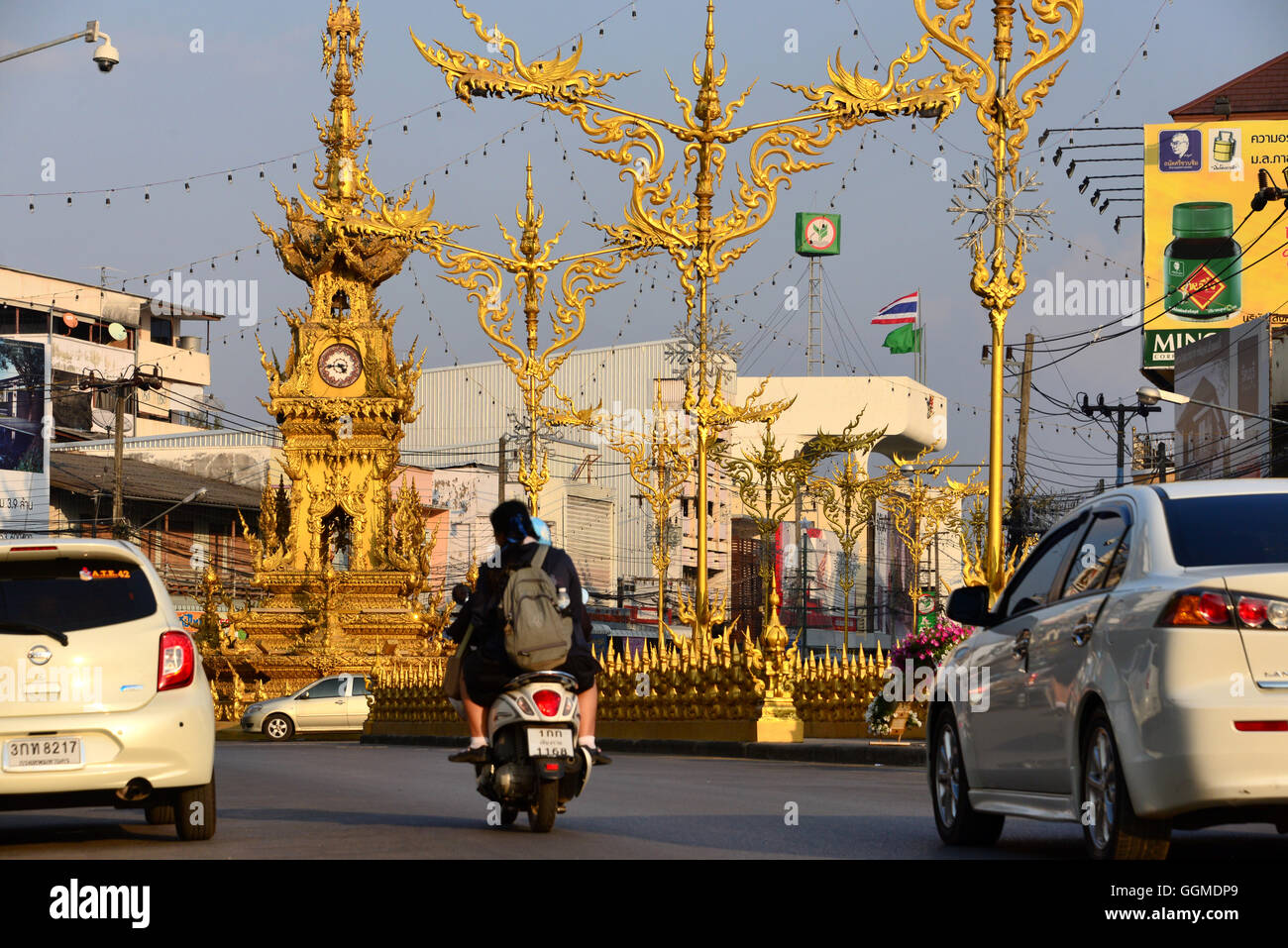 Torre dell Orologio in Chiang Rai, North-Thailand, Thailandia Foto Stock