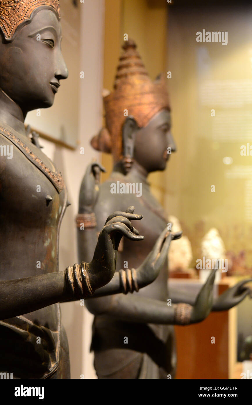Sculture del Museo Nazionale, Old-Sukhothai, Thailandia Foto Stock