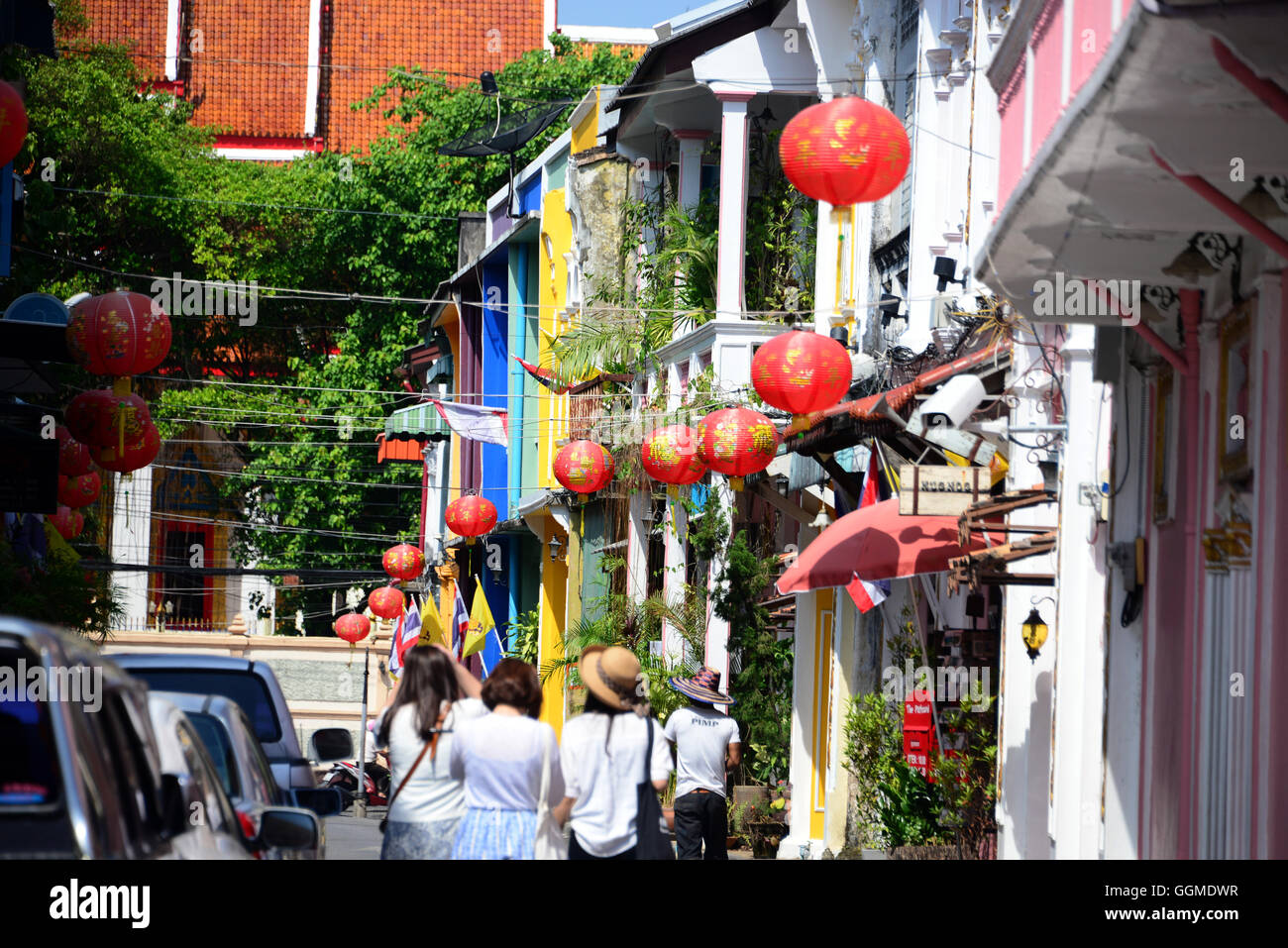 Rommanee Soi, Phuket City, Phuket, Thailandia, Asia Foto Stock