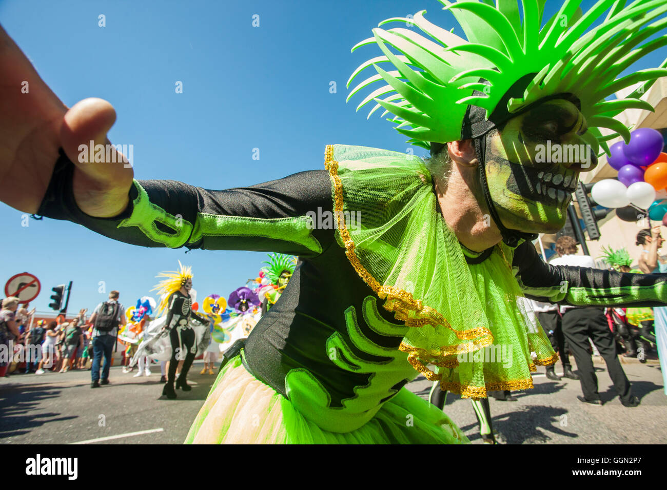 Brighton Pride 6 agosto 2016, Inghilterra. Foto Stock