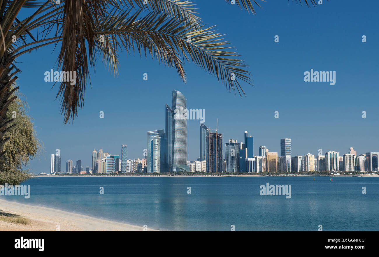 Urban waterfront, Abu Dhabi Abu Dhabi Emirato, Emirati Arabi Uniti, Foto Stock