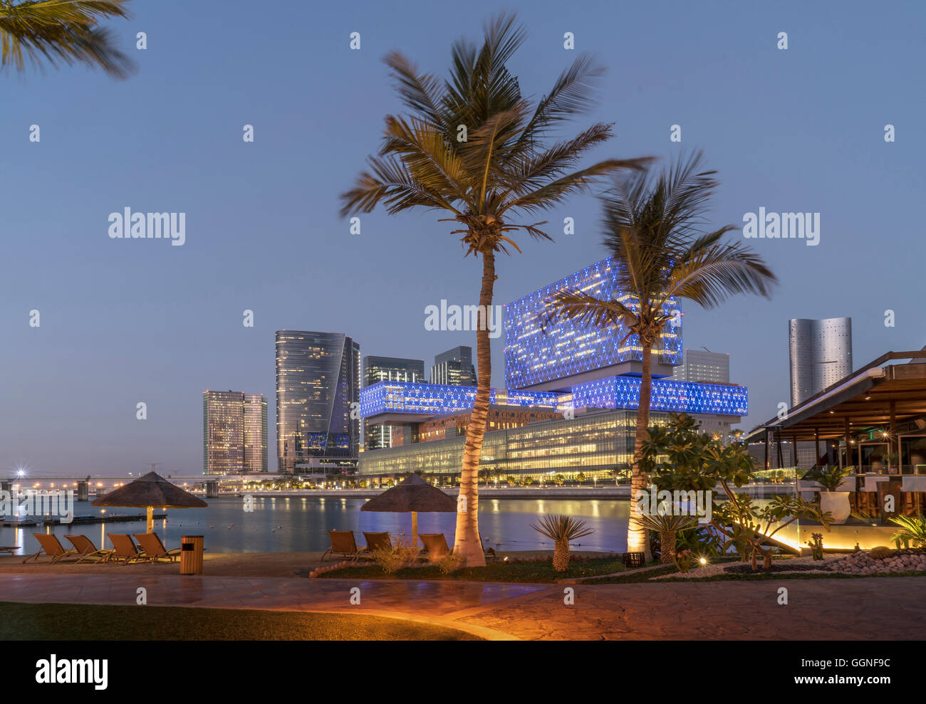 Beach Hotel, Abu Dhabi Abu Dhabi Emirato, Emirati Arabi Uniti, Foto Stock