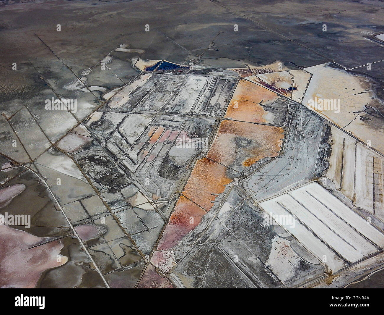 Vista aerea del Mojave, California, Stati Uniti, Foto Stock