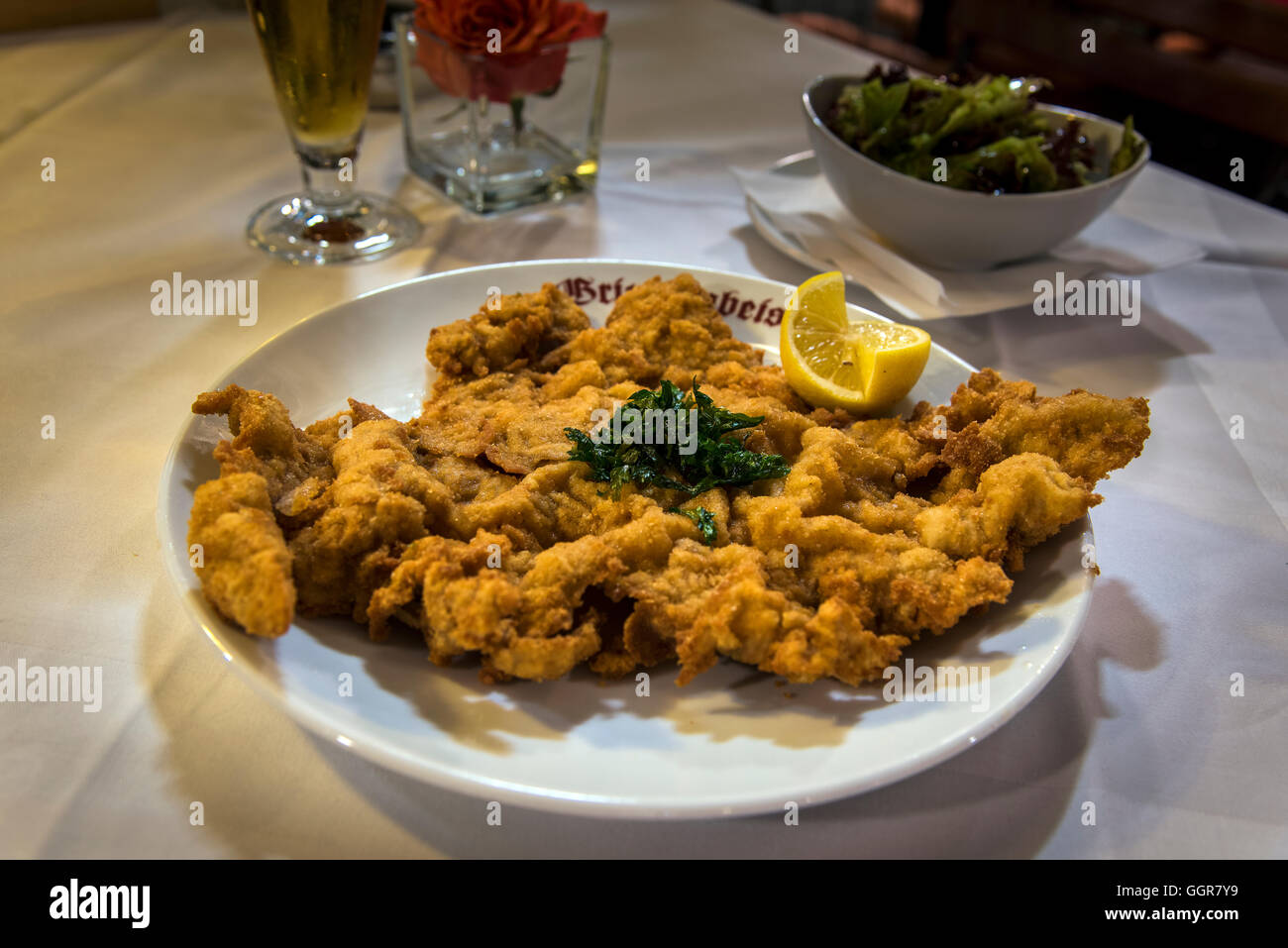 Wiener Schnitzel, Vienna, Austria Foto Stock