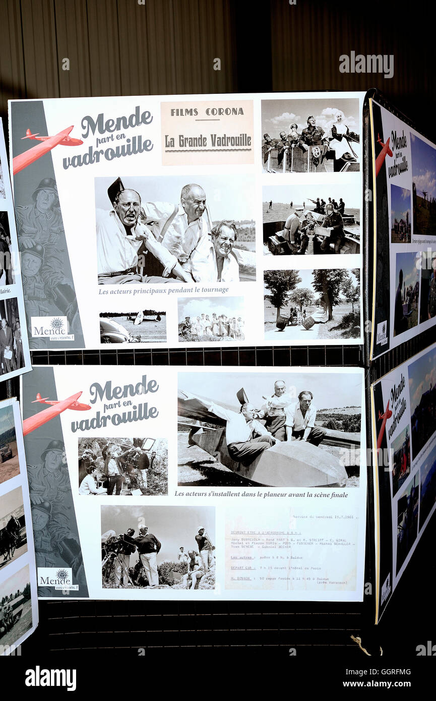 Celebrazione memoriale in onore del cinquantesimo anniversario delle riprese di grande escursione con Bourvil e Louis de Funes Foto Stock