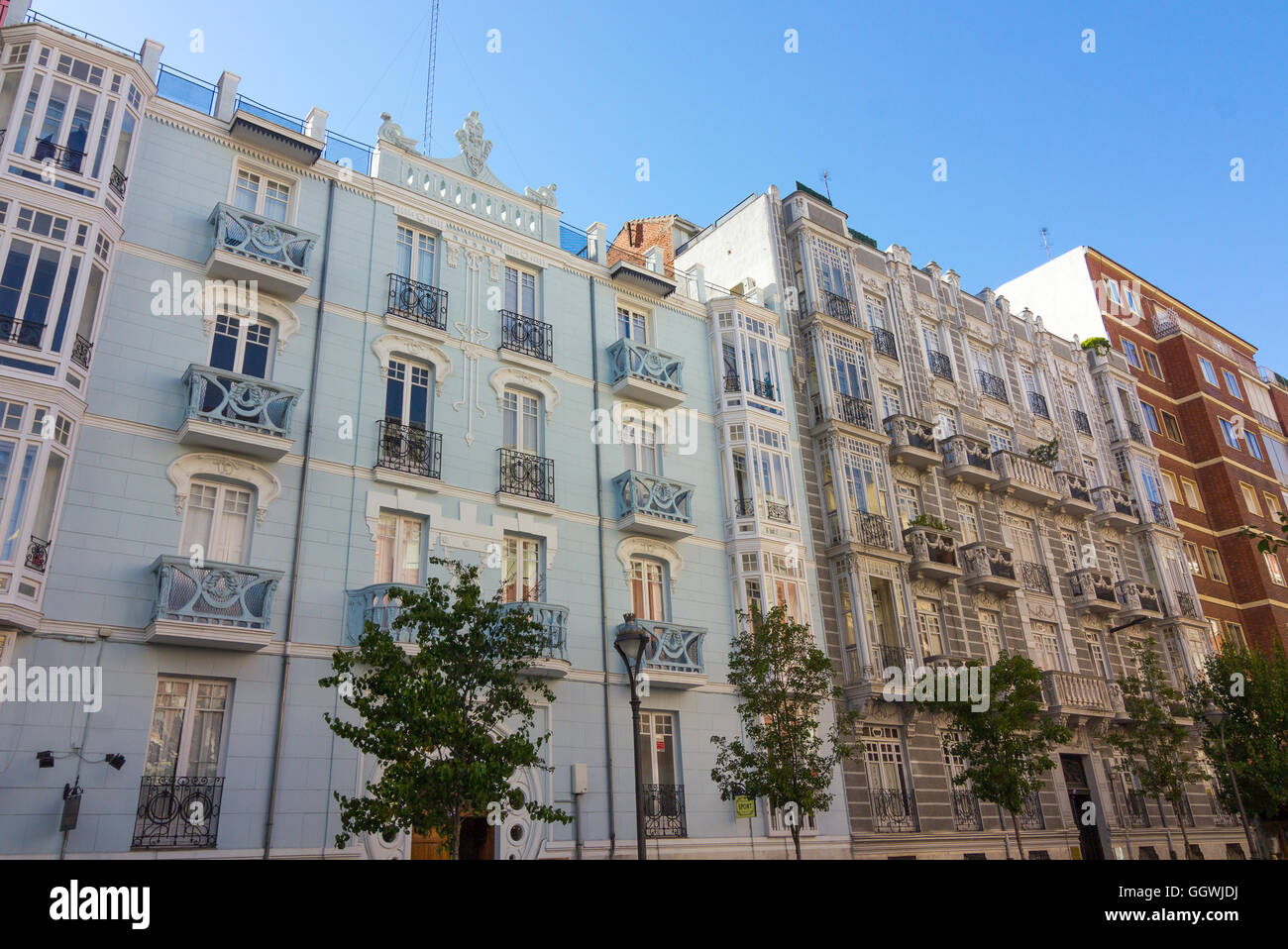Edificio nella città di Valladolid, Spagna Foto Stock