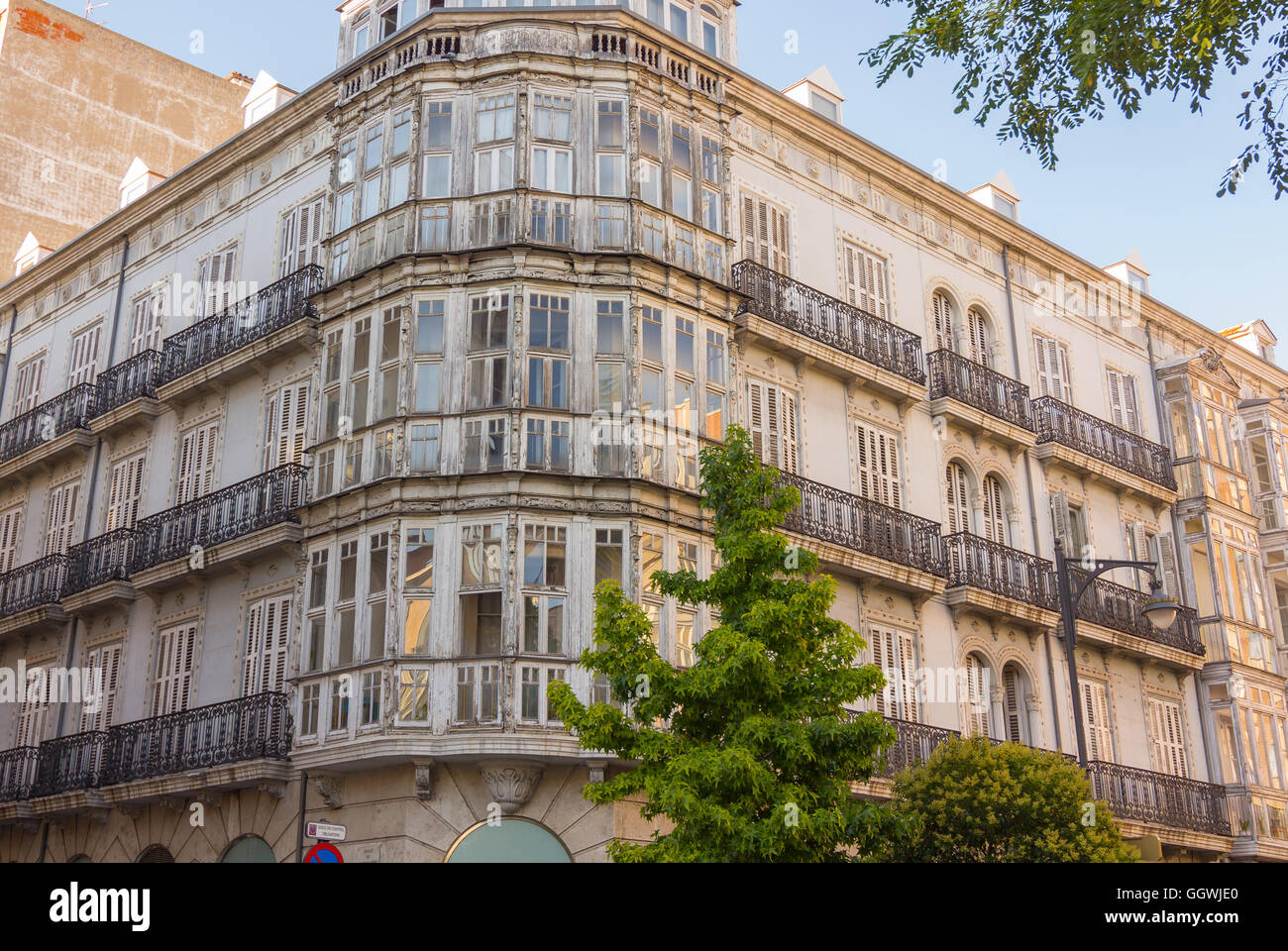 Edificio nella città di Valladolid, Spagna Foto Stock