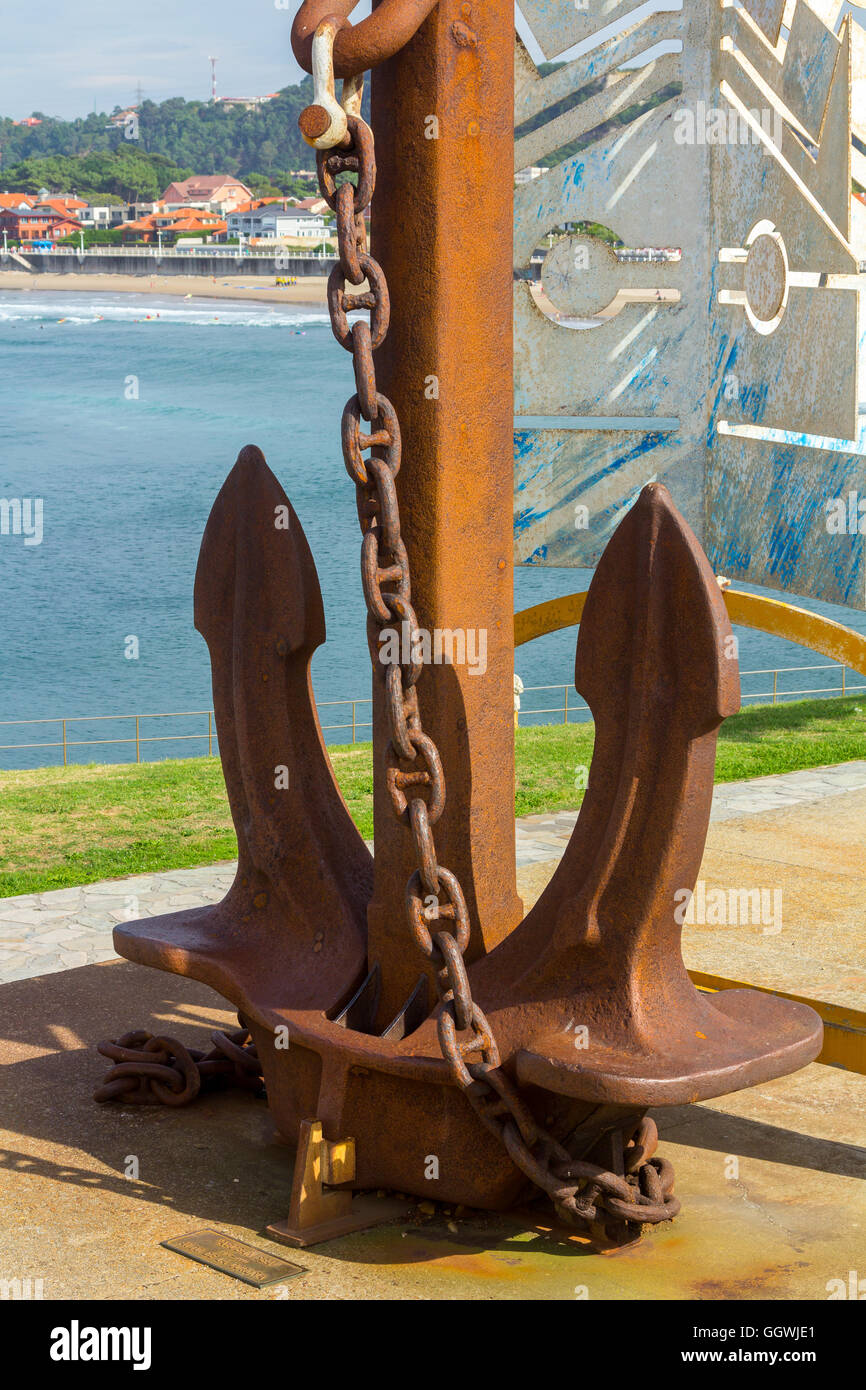 I dettagli di ancoraggio old ship Foto Stock