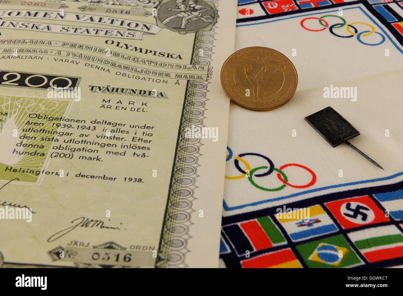 A Helsinki, Finlandia, i preparativi per il 1940 Xll Giochi Olimpici