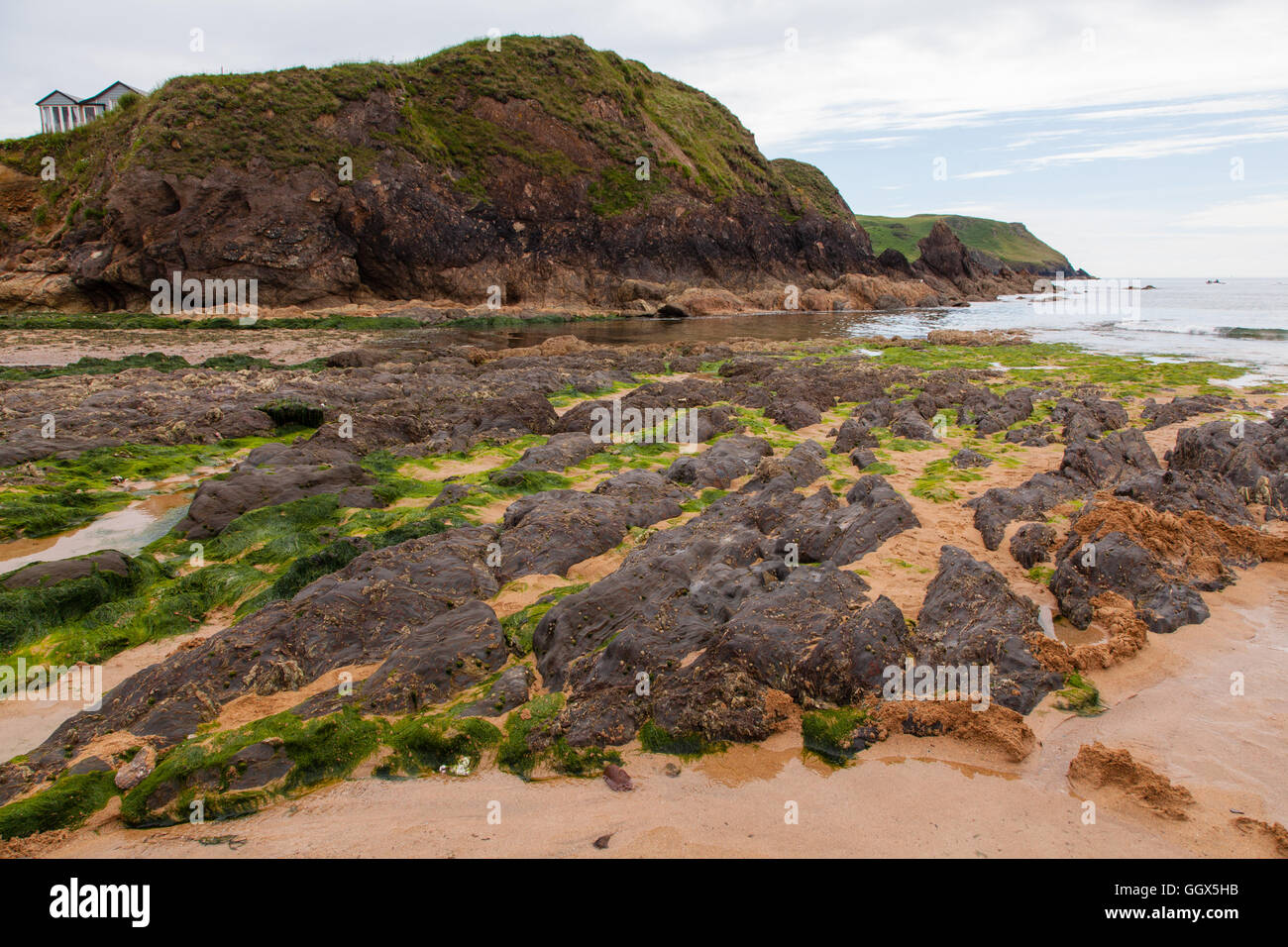 Mouthwell beach, Speranza Cove, South Devon, Inghilterra, Regno Unito. Foto Stock