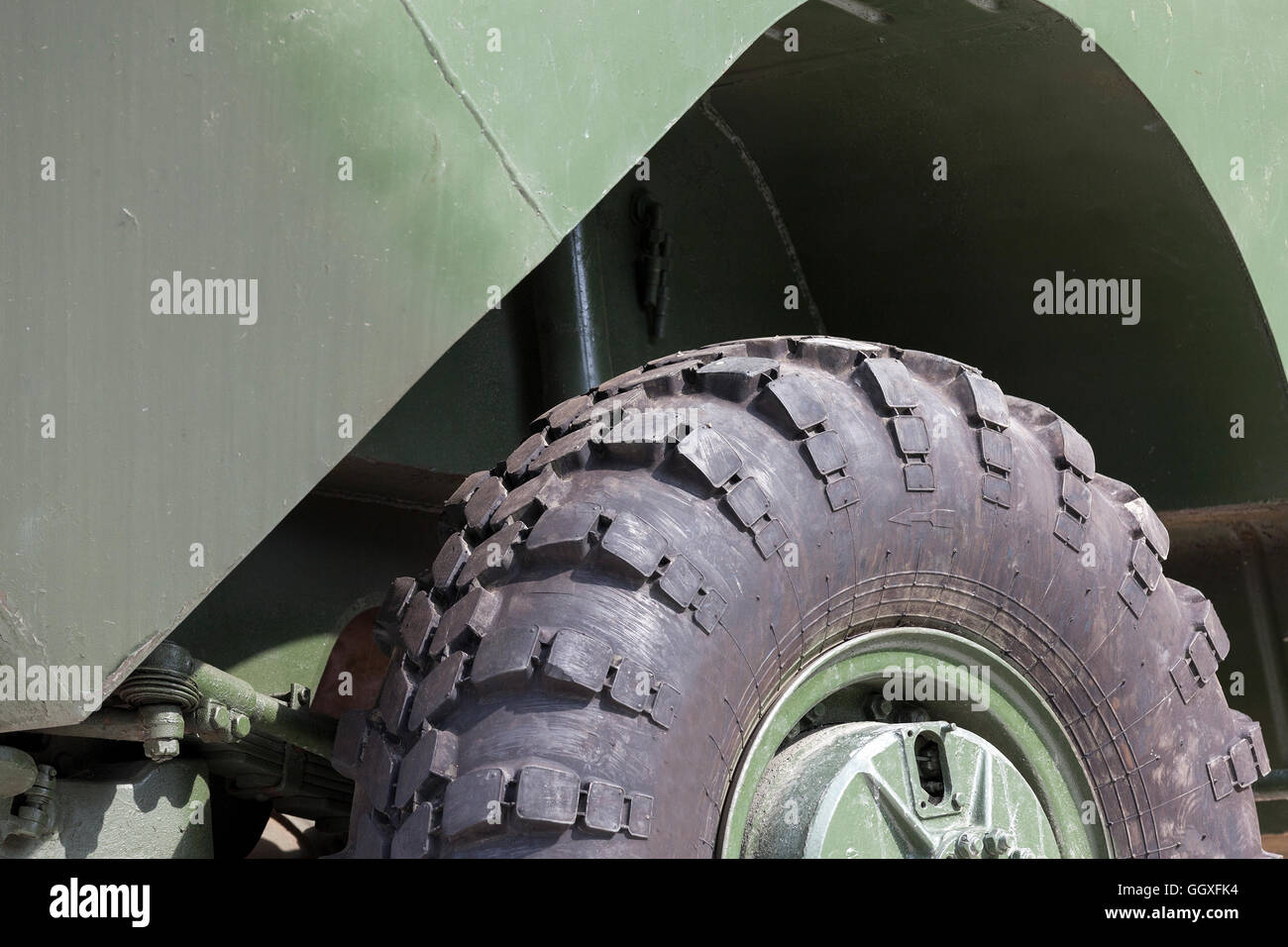Vecchie attrezzature militari Foto Stock