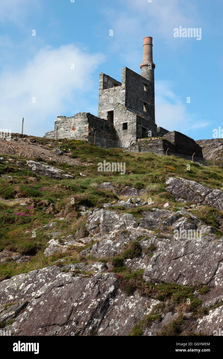 Allihies Miniera di Rame, penisola di Beara, West Cork Foto Stock