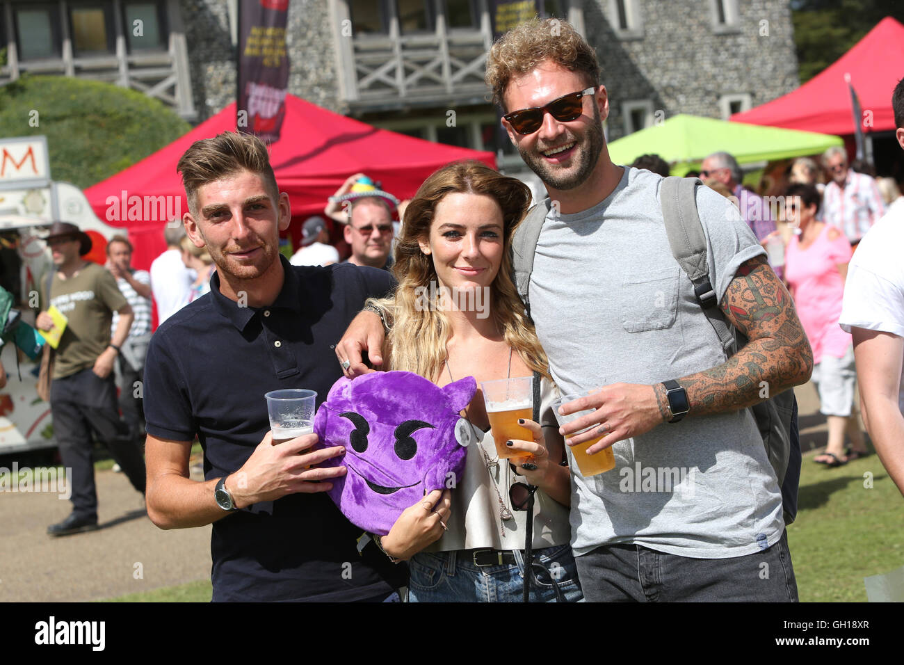 Chichester, Regno Unito. Il 7 agosto, 2016. Il Regno Unito il più grande festival di peperoncino a West Dean Gardens, vicino a Chichester, West Sussex, Regno Unito. Nella foto è azione dell'evento. Credito: Sam Stephenson/Alamy Live News. Foto Stock