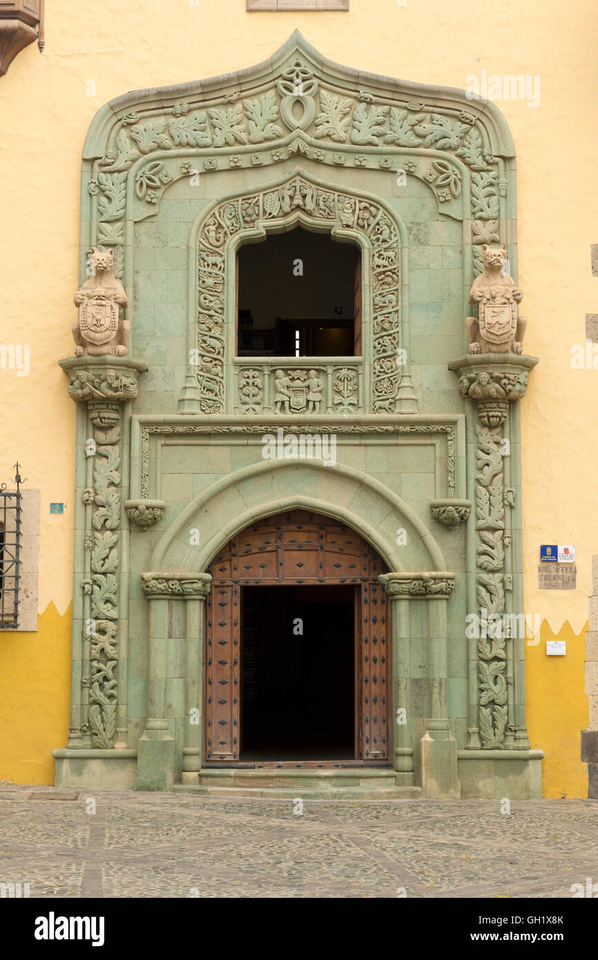 Casa de Colon (la casa di Cristoforo Colombo), Las Palmas de Gran Canaria, Spagna Foto Stock