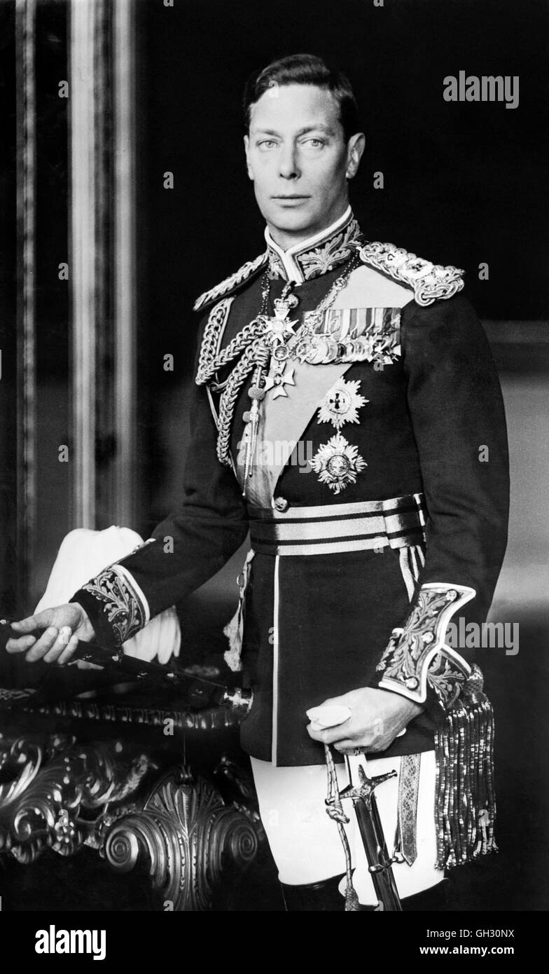 Re George VI Foto Stock