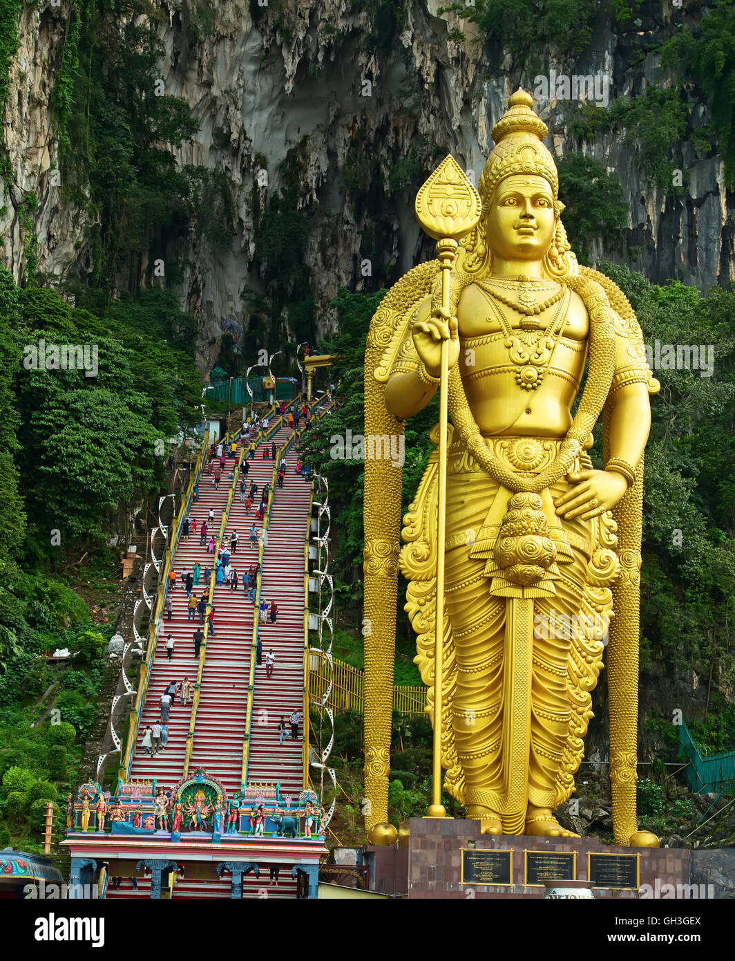 Famose Grotte Batu santuario vicino a Kuala Lumpur in Malesia Foto Stock