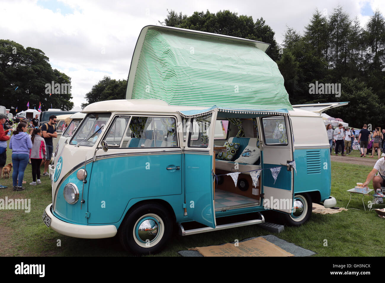 VW split screen camper Foto Stock