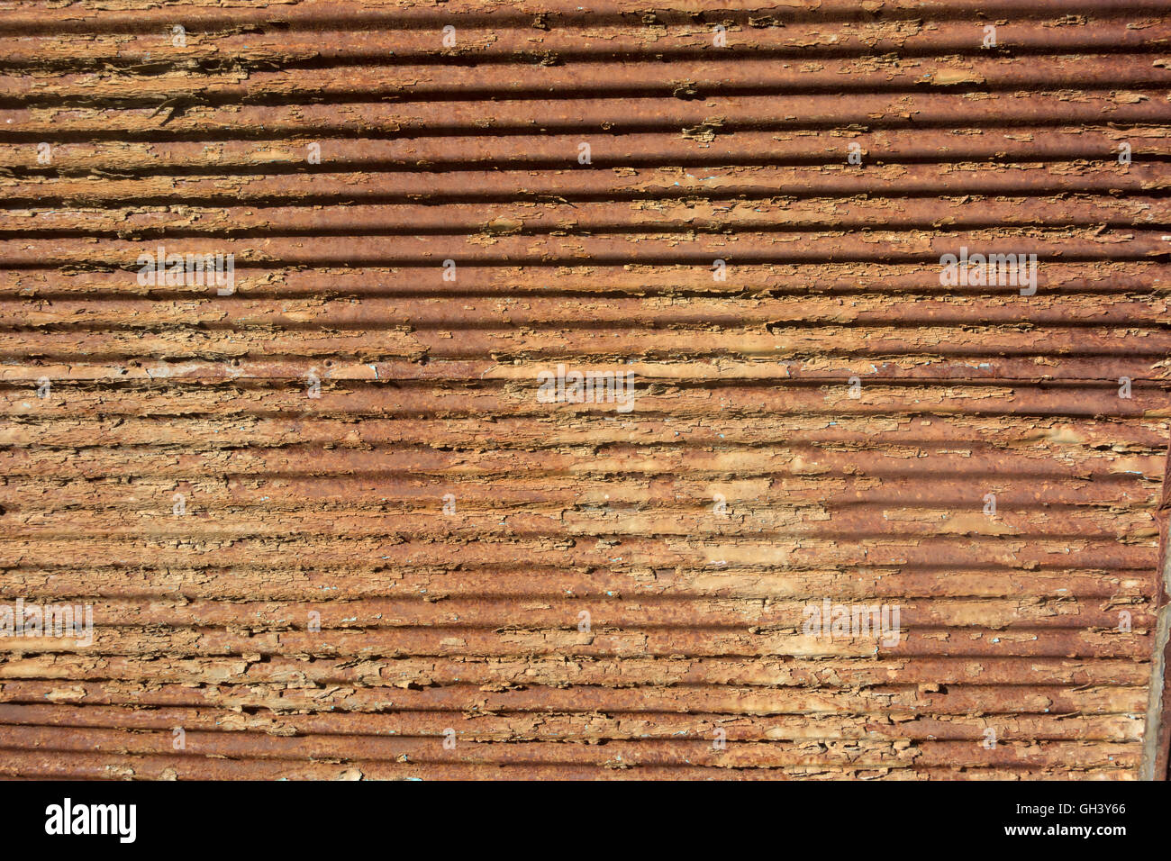 Il vecchio store anteriore - metallo arrugginito otturatore Foto Stock