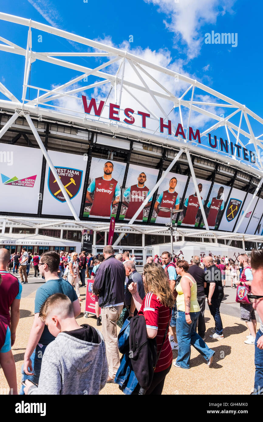 West Ham United Ground, London Stadium, Borough of Newham, London, England, Regno Unito Foto Stock