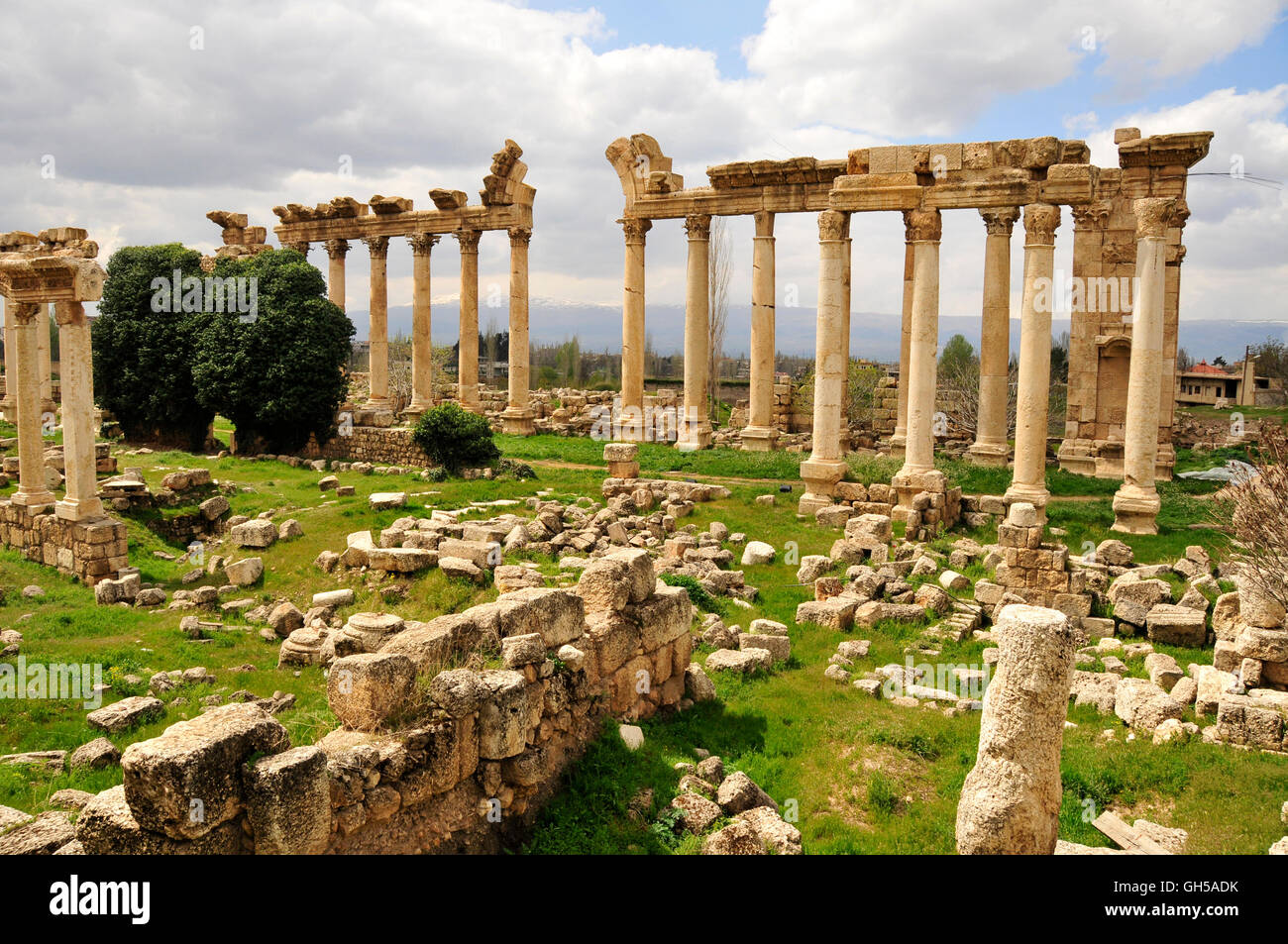Geografia / viaggi, Libano, Arco romano, Baalbek, Beqaa Valley, Medio Oriente, Est Additional-Rights-Clearance-Info-Not-Available Foto Stock