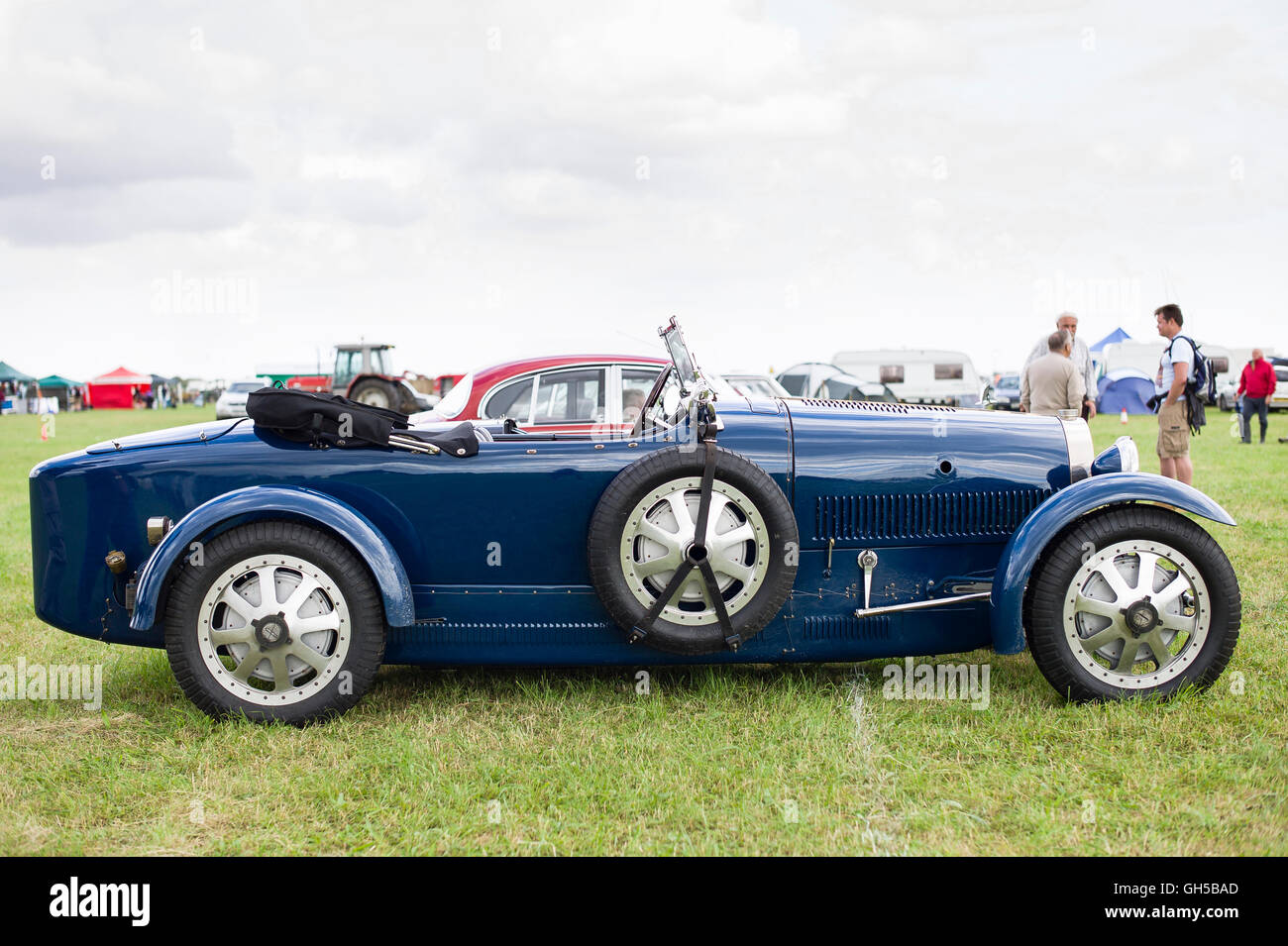 Bugatti 43 auto sportiva in un inglese visualizza Foto Stock