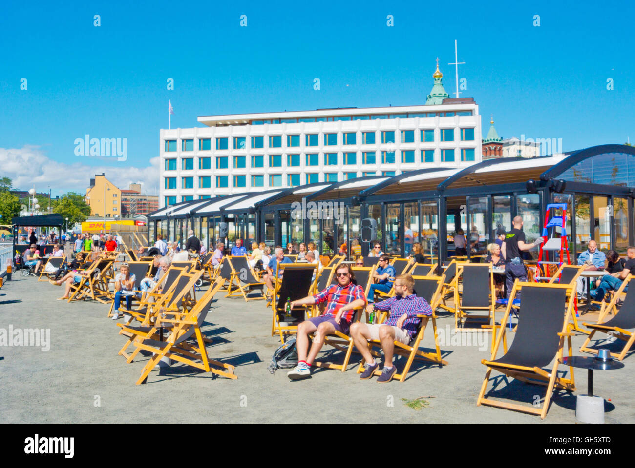 Allas, ristorante, sauna e piscina, Katajanokka, Helsinki, Finlandia Foto Stock