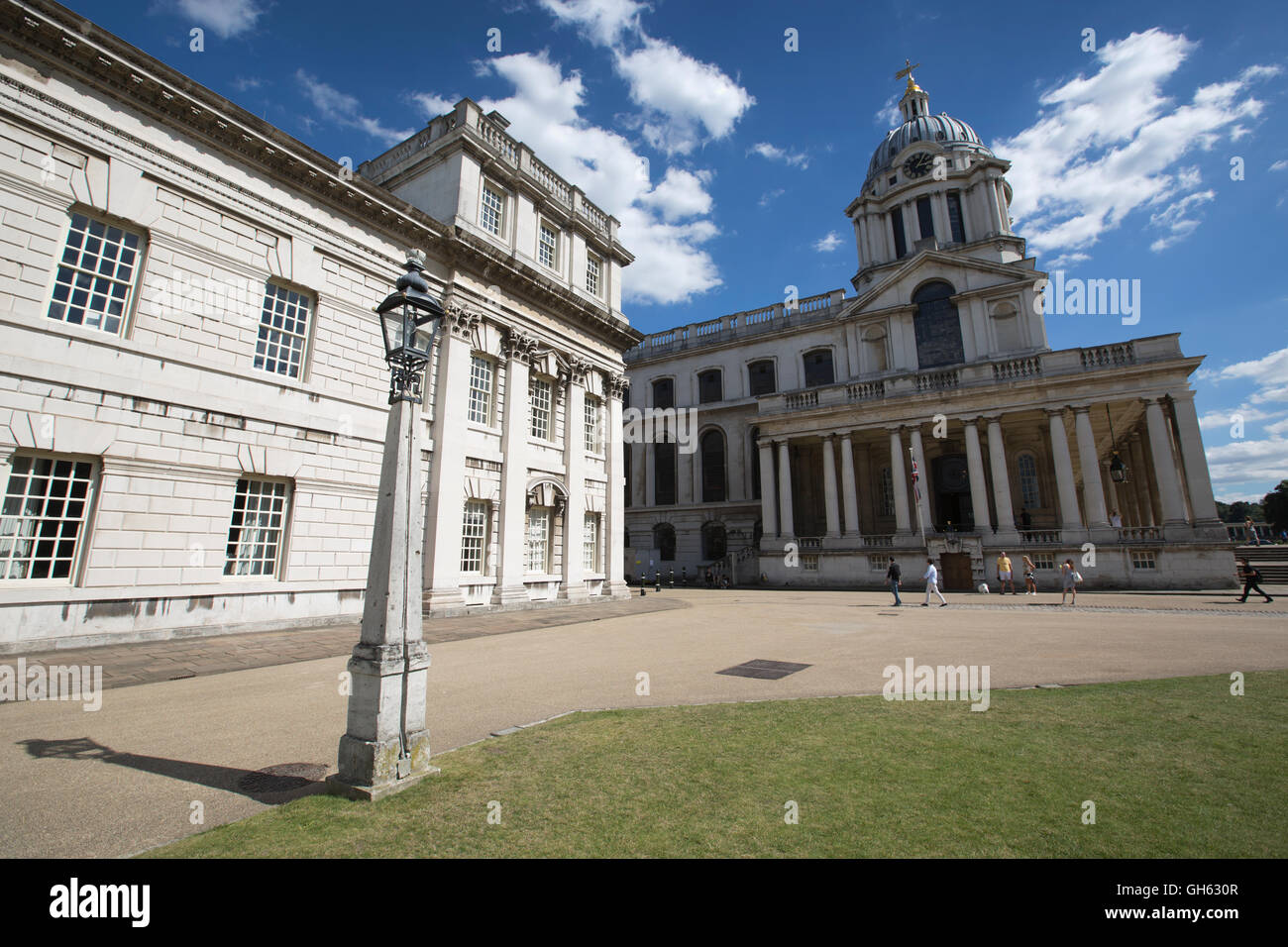 Queen Mary cappella della corte, all'interno della vecchia Royal Navy College, Greenwich, a sud-est di Londra, England, Regno Unito Foto Stock