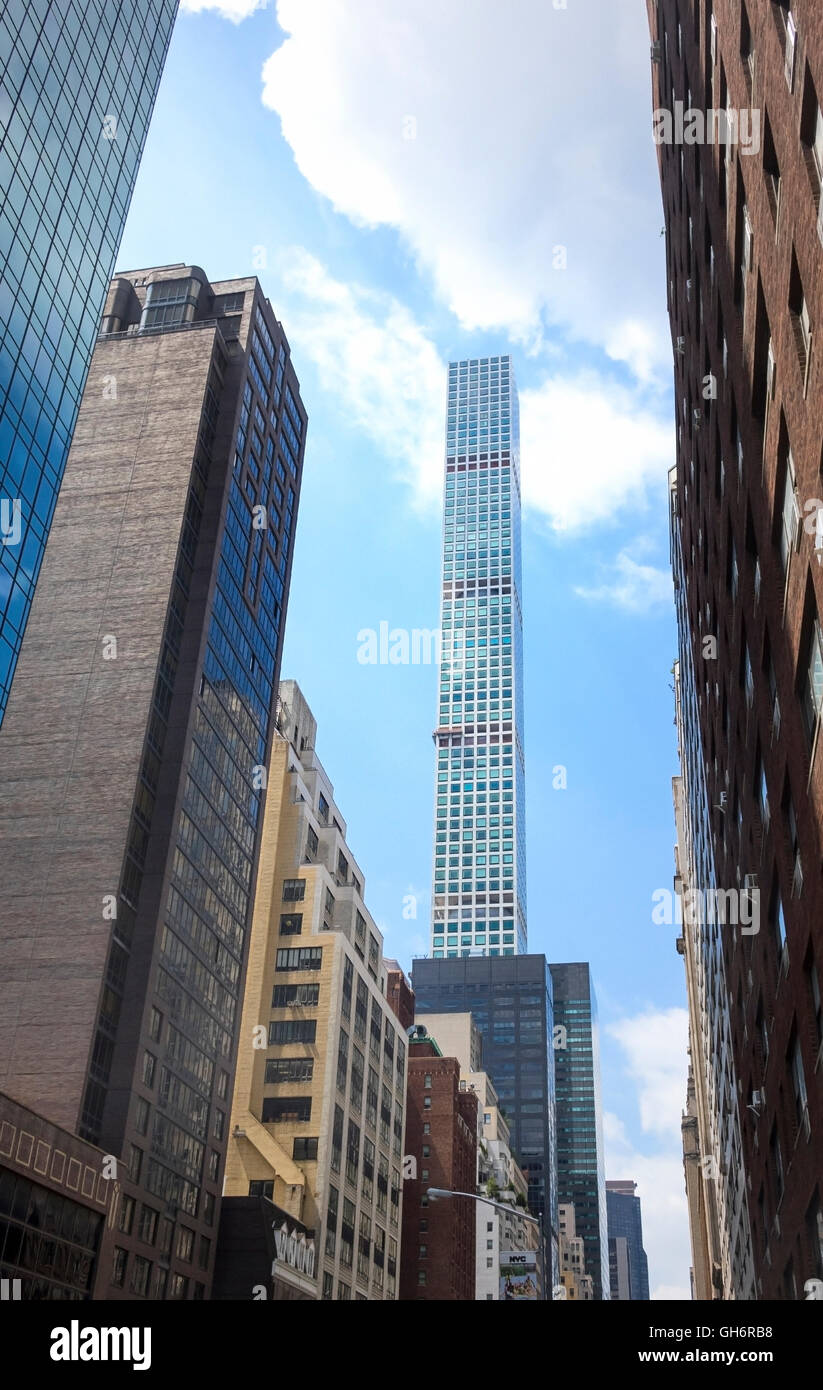 '432 Park Avenue' grattacielo su 57th Street nel centro di Manhattan Foto Stock