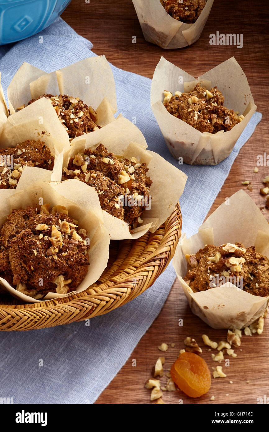 Apricot muffins Foto Stock
