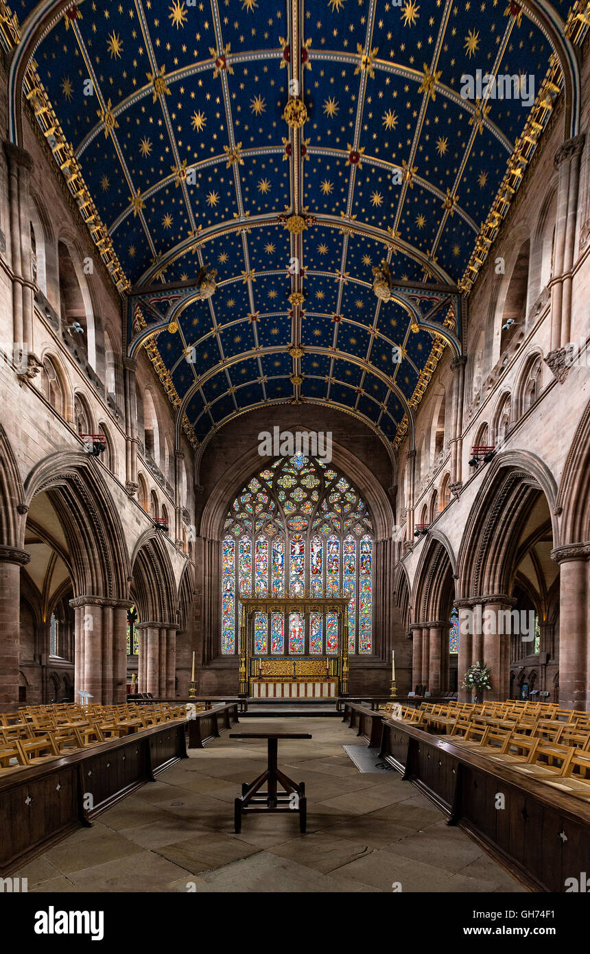 Navata, nella Cattedrale di Carlisle, Inghilterra. Foto Stock