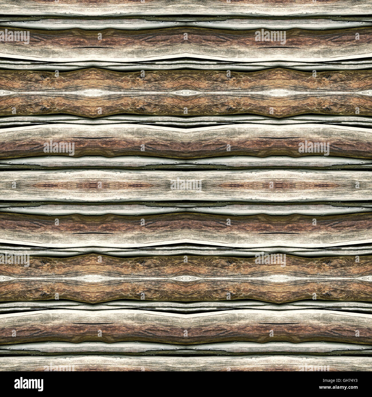 Rustico in legno decorativo illustrazione perfetta, la consistenza o pattern. Per lo sfondo, lo sfondo o qualsiasi design. Foto Stock