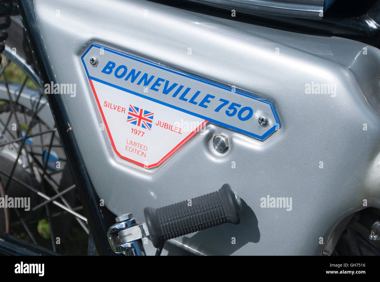 Triumph Bonneville dettaglio Foto Stock