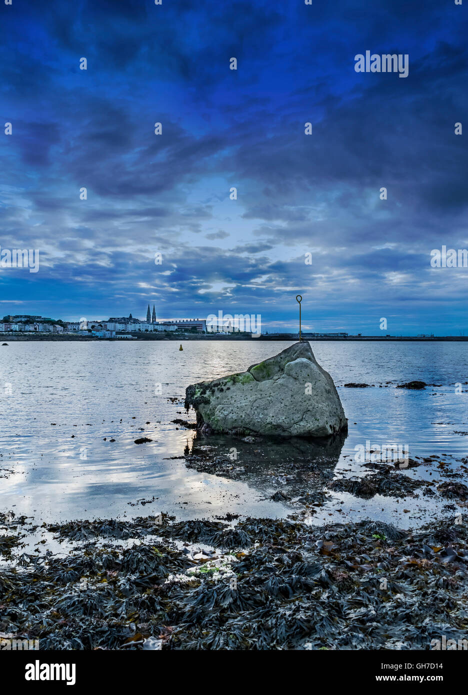 40 piedi di spiaggia a Sandycove Foto Stock