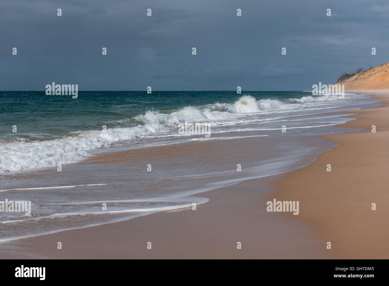 Oceano Indiano spiagge sull isola di Benguerra nell'Arcipelago di Bazaruto in Mozambico Foto Stock
