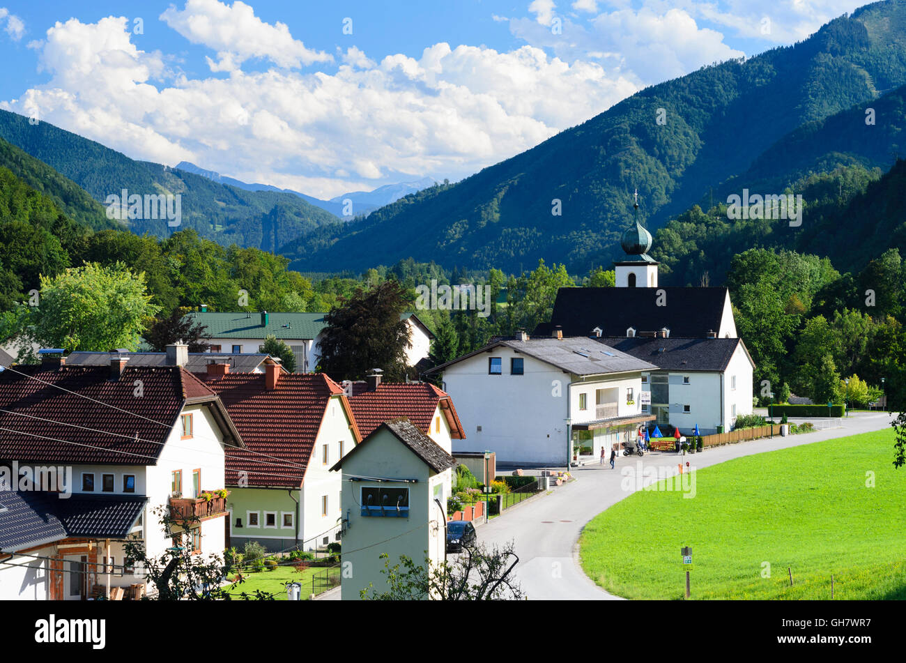 Weyer: Kleinreifling nella vallata Enns, Austria, Oberösterreich, Austria superiore, Foto Stock