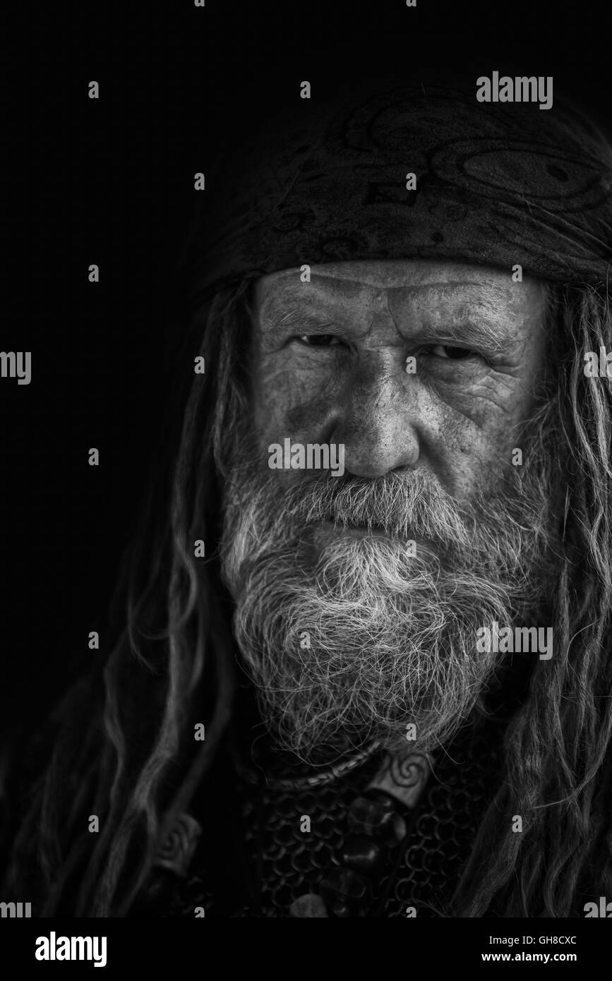 Guerriero vichingo Foto Stock