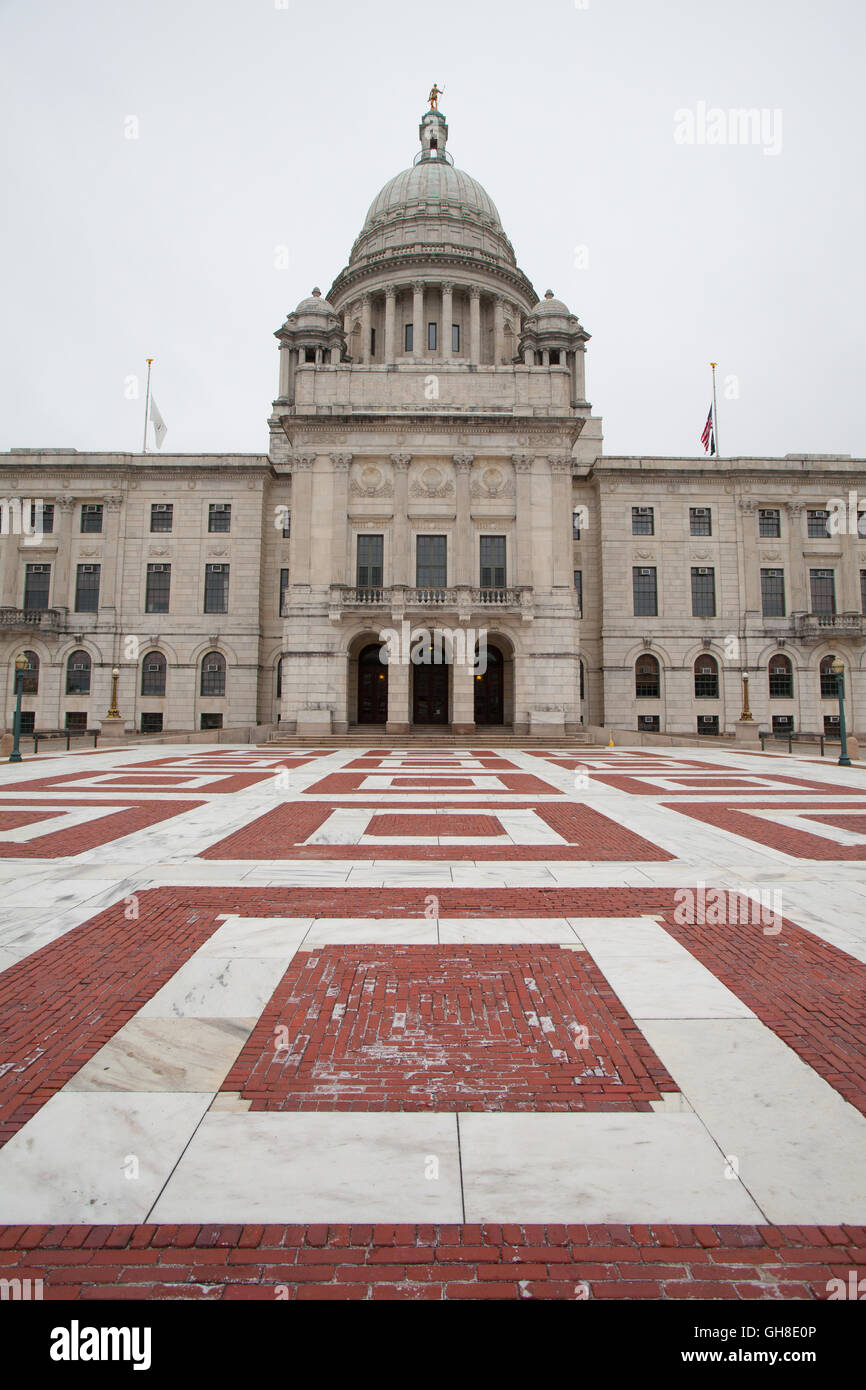 PROVIDENCE, Rhode Island, Stati Uniti d'America - luglio 9,2016: il Rhode Island State House è il Campidoglio degli Stati Uniti stato di Rhode Island.it w Foto Stock
