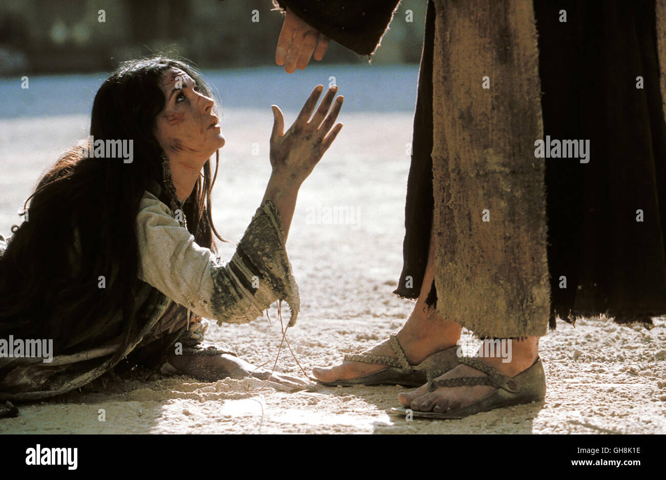 DIE PASSIONE CHRISTI / La Passione di Cristo ITA/USA 2003 / Mel Gibson Maria Magdalena (Monica Bellucci), Gesù (Jim Caviezel) Regie: Mel Gibson aka. La Passione di Cristo Foto Stock