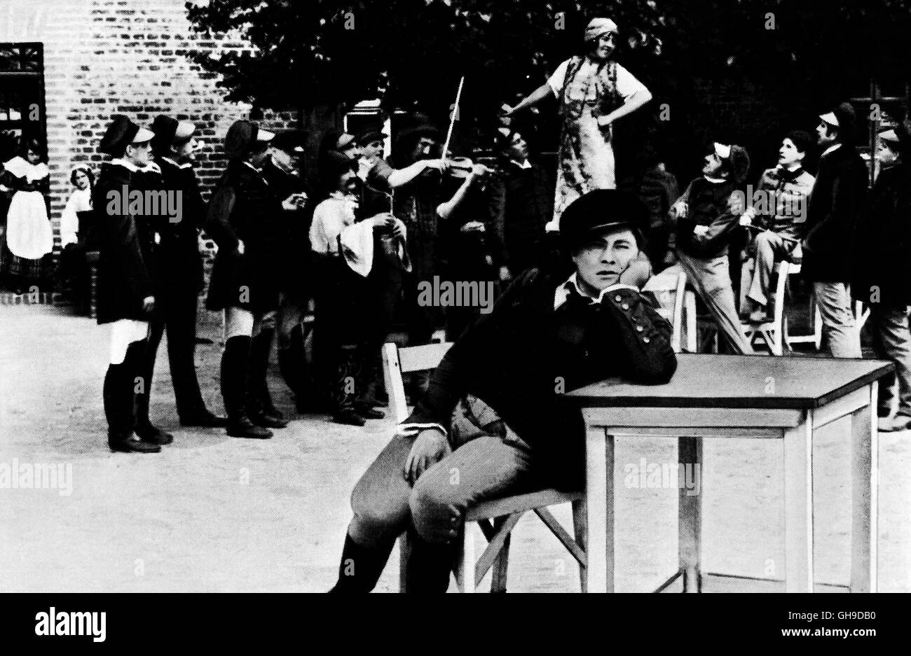 Szene mit Paul Wegener (Balduin) und LYDA SALMONOVA (Lyduschka) Regie: Hanns Heinz Ewers, Stellan Rye aka. Der Student von Prag Foto Stock
