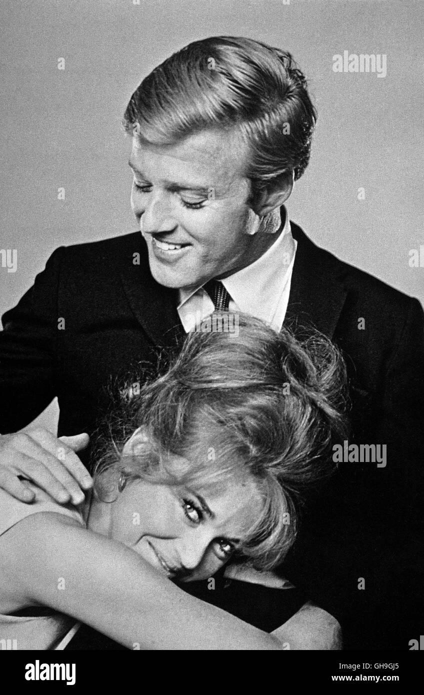 JANE FONDA (Corie) und Robert Redford (Paolo) Film, Fernsehen, Liebesfilm, Literaturverfilmung, Paar, 60er Regie: Gene Saks aka. A PIEDI NUDI NEL PARCO Foto Stock